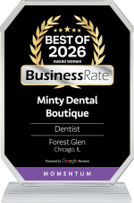 Best of 2026 award badge for Minty Dental Boutique